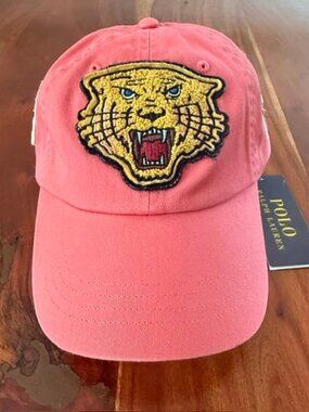 1 OF 1  POLO RALPH LAUREN NANTUCKET RED VARSITY TIGER PRL CAPTAIN 67 HAT CAP NWT